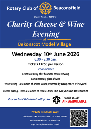 Poster from Rotary Beaconsfield